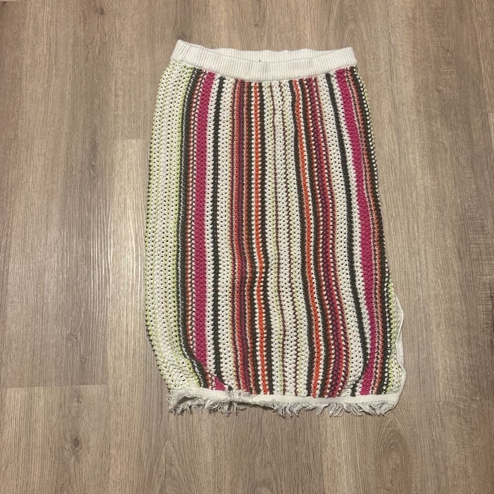 Old Navy Striped Knit Pencil Skirt
